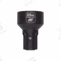 INGERSOLL RAND Impact Socket: Metric, 24 mm Socket Size, 6-Point, Std, 1 9/16 in Overall Lg (MPN DXS2SM24). Key specifications — attr1215501: INGERSOLL RAND; attr1215515: Manganese Phosphate; attr1215518: 24 mm.