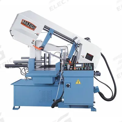 BAILEIGH INDUSTRIAL Band Saw: Horizontal, 220V AC, 15 in x 24 in, 65 to 279 SFPM, 0° to 45° - Mitering Automatic Horizontal Band Saws