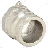 Cam and Groove Adapter: 3 in Coupling Size, 3 in -8 Thread Size, 2 3/4 in Overall Lg, FNPT (MPN 3LX43). Key specifications — Thread Size: 3 in -8; Fitting Type: FNPT; Includes Locking Arm: No; Body Material: 316 Stainless Steel; Brand: APPROVED VENDOR.