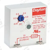 DAYTON Single Function Encapsulated Timing Relay: Surface Relay Mounting, 24V AC, 0.05 sec – 1 sec (MPN 5WML4). Key specifications — Brand: DAYTON.