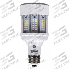HID Replacement LED Bulb: Corncob ED17, Medium Screw (E26), 21 W Watt, 4000K, LED, 120 to 277V (MPN LED21ED17/740). Key specifications — Color Temperature: 4000K; Brand: GE LAMPS; Shatter-Resistant: No.