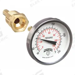 WINTERS Dial Thermometer: 30°F to 250°F /0°C to 120°C, +/- 1% Accuracy, 2 in Dial Dia (MPN TSW174-2LF.). Key specifications — Brand: WINTERS; Accuracy: +/- 1%.