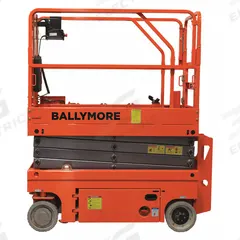 BALLYMORE Mobile Personnel Lift: Battery, Drivable, 45 ft Elevated Platform Ht, 104 in x 44 in (MPN DSL-45). Key specifications — Brand: BALLYMORE; Features Included: Platform Extension.