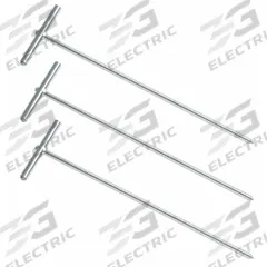 FLUKE Stake Accessory Kit: 25 m_50 m Cable Lg, 12 in Stake/Grounding Rod Lg, ES-162P3-2. Key specifications — Cable Color: Red; Manufacturer Part Number: ES-162P3-2; For Use With: Earth Ground Resistance Tester; Product Type: 3-Pole Stake Kit; Includes: (3) Earth Stakes; Compatible with Manufacturer Model Number: 1623-2; Compatible with Grainger Part Number: 30JZ60; Brand: FLUKE.