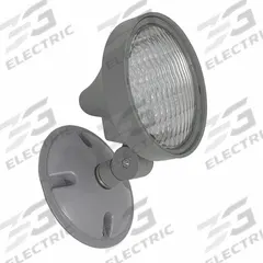 Wet Location Remote Head: LED, Plastic, Ceiling/End/Wall, 5 W Lamp Watt, 1 Lamps, 6 V, Adj, Gray (MPN LS63F6Y). Key specifications — Compatible Mfr. Model Number: LS2E4XL1GW; Mounting Location: End; Voltage: 6 V; Adjustable: Yes; Housing Color: Gray; Brand: BIG BEAM.