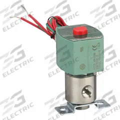 REDHAT Solenoid Valve: 3-Way, Configurable, 1/4 in Pipe Size, 110V AC/120V AC, Direct Mount, DIN (MPN 8320G200). Key specifications — Pipe Size: 1/4 in; Voltage: 110V AC; Brand: REDHAT; Coil Enclosure: Without Junction Box.