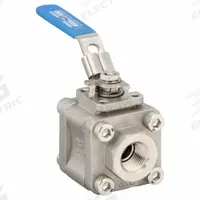 MILWAUKEE VALVE Manual Two-Way Ball Valve: 1/2 in, Stainless Steel, Straight, FNPT x FNPT (MPN 35FSSN0LL-012). Key specifications — Brand: MILWAUKEE VALVE; Seat Material: Polymer; Handle: Locking Lever.