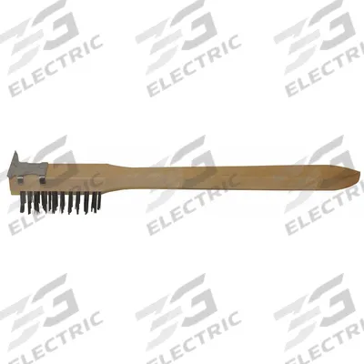 CARLISLE Scraper: 20 in Overall Lg, Carbon Steel Bristles, 1 in Bristle Lg, Wood Handle - Furnishings, Appliances and Hospitality
