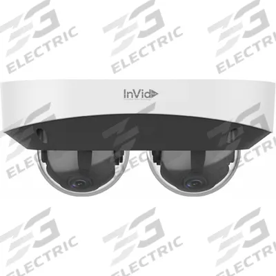 VISION 4MP Dual Lens CCTV Camera: Dome, Fixed, 2.8 mm Max Focal Lg, (2) 4MP - Fixed Network IP Video Cameras