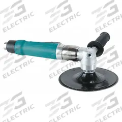 DYNABRADE Air Disc Sander: 7 in Pad, Threaded Shank, Heavy Duty, 1 hp, 40 cfm, Right Angle Grip, NPT (MPN 52563). Key specifications — attr1320237: DYNABRADE; attr1320246: Rear.
