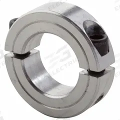 CLIMAX METAL PRODUCTS Shaft Collar: 2-Piece, Inch, Round, Clamp-On, 2 1/2 in Bore Dia, Aluminum (MPN 2C-250-A). Key specifications — attr671628: CLIMAX METAL PRODUCTS.