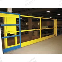 PS INDUSTRIES Horizontal Safety Gate: 43 in x 117 in, Unassembled, Yellow, 42 in Gate Ht, Deck (MPN MGHMM096042). Key specifications — Brand: PS INDUSTRIES; Assembled: Unassembled; Lockable: No.