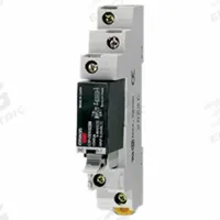 OMRON Solid State Relay: Photocoupler, DC Output (MPN G3R-ODX02SN-UTU DC5-24). Key specifications — Brand: OMRON; Current Type: DC; Electrical Connection: Plug-In; Input Current: 8 mA; Maximum Output Current without Heat Sink: 2.0 A; Mounting Style: Plug-In; Output Voltage: 4 to 60V DC; Voltage/Current Type: DC Output.
