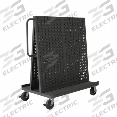 APPROVED VENDOR Mobile A-Frame Louvered Rack: 30 in x 54 1/2 in x 57 in (MPN AF-3048-LP-95) - A-Frame Mobile Louvered Racks Without Bins