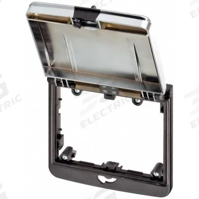 MURRELEKTRONIK Modlink double frame: 2-Way Mounting Frame, Black Nylon Housing, Gray ABS Lid - Panel Interface Connector Frames