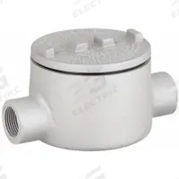 Conduit Outlet Body: Aluminum, GR, 1 1/4 in Trade Size, C Body, 31 cu in Body Capacity (MPN GRC125-A). Key specifications — Series: For Standard Body; Compatible Conduit Trade Size: 1-1/4 in; Thread Gender: Female; Hub Style: Threaded; Cover Included: Yes; Body Style: C; Connection Type: Threaded; Back Type: Round.