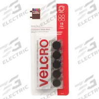 VELCRO BRAND Hook-and-Loop Fastener: Disc, 5/8 in Overall Dia, Hook-and-Loop, Black, Adhesive, Nylon (MPN 90069). Key specifications — Brand: VELCRO BRAND; Material: Nylon.
