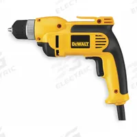 DEWALT Drill Kit: 3/8 in Chuck Size, Keyless, 2,500 RPM No Load Speed, 8 A Current, 4.1 lb Tool Wt (MPN DWD110K). Key specifications — attr1169482: DEWALT.