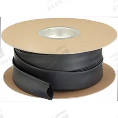 TECHFLEX Heat Shrink Tubing: 0.98 in I.D. Before Shrinking, 0.47 in I.D. After Shrinking, 100 ft Lg (MPN H2N1.00BK). Key specifications — Color: Black; Brand: TECHFLEX.