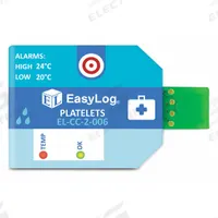 LASCAR Platelets Temperature Data Logger: 0%to 100% Relative Humidity Measured, -30°C to 70°C, 10 PK (MPN EL-CC-2-006 PK10). Key specifications — Interface: USB; Parameters Measured: Temperature °C; Brand: LASCAR; Features: No Set-up Required, One Button Press-to-Start Logging; Software Options: Software Available Separately; Data Logger Type: Temperature.