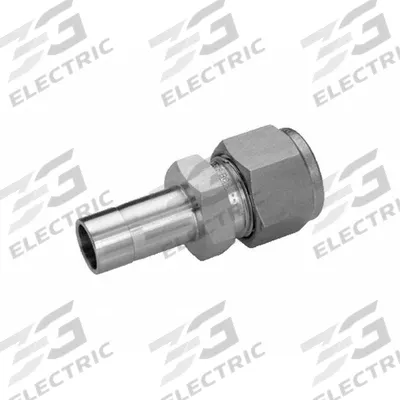 HAM-LET Compression Fitting Adapter: 3 mm OD x 6 mm OD Fitting Size - Double-Ferrule Stainless Steel Fittings