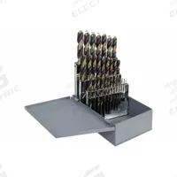 CLE-LINE Reduced Shank Drill Bit Set: 29 Pc, 1/16" to 1/2" by 64ths, 135° Split Point, Reduced Shank (MPN C18122). Key specifications — attr1236168: Metal Index.