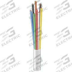 SOUTHWIRE Thermostat Wire: 18 AWG Conductor Size, 8 Conductors, 250 ft Overall Lg, 150 V Volt, CL2 (MPN 553080401)