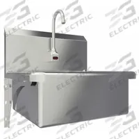 SANI-LAV Hand Sink: 1 Stations, 9 in Bowl Dp, 20 in Bowl Lg, 17 in Bowl Wd, Faucet Included, 16 ga (MPN 504A-0.5). Key specifications — Includes Side Splash: Side Splash Not Included; Series: Stainless Steel Hand Wash Sink; Brand: SANI-LAV; Power Source: AC Powered.