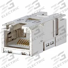 METZ CONNECT Couple Insert: Cat6, Data/HDBaseT/Power, 8 Poles, Straight, Cable, Female Straight (MPN 1401200810MI). Key specifications — Housing Material: Zinc Die-Cast; IP Rating: IP67; Mounting Type: Cable; Connector Color: Metallike; Performance Category: Cat6; Application: HDBaseT; Connector Gender: Female; Connector Orientation: Straight.