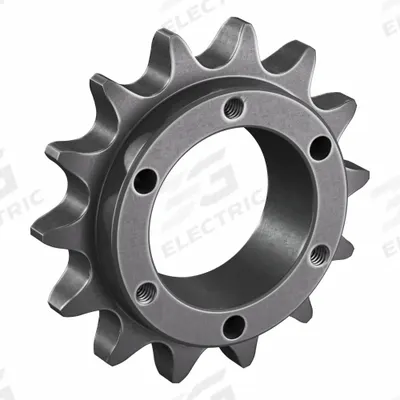 TSUBAKI Sprocket: For 60 Chain, 14 Teeth, 3.371 in Pitch Dia, 3.74 in Outside Dia - Size 60 Bushed-Bore Roller Chain Sprockets