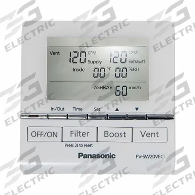 PANASONIC Temperature Control: Mfr Part # FV-SW20VEC1 - Replacement HVACR Controls, Switches & Thermostats