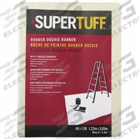 TRIMACO Drop Cloth: Extra Heavy Duty, Rubber, 23 mil Thick, 4 ft Wd, 12 ft Lg, Beige, Butyl-Coated (MPN 80207). Key specifications — Color: Beige; Features: Tumble Dry Low; Coating Type: Butyl-Coated; Material: Rubber; Brand: TRIMACO.