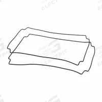 HAMMOND Replacement Gasket: For Replacing Worn or Damaged Gaskets on Electrical Enclosures, Silicone (MPN 1554VGASKET). Key specifications — Finish: Black Silicone; Brand: HAMMOND; Accessory Type: Replacement Gasket; Application: For Replacing Worn or Damaged Gaskets on Electrical Enclosures; Features: Replaceable Gasket is One Piece Made from High Temperature, U.L. Listed Silicone; Material: Silicone.