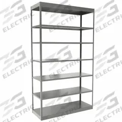 HALLOWELL Metal Shelving: Standalone, Heavy-Duty, 48 in x 18 in, 84 in Overall Ht, 7 Shelves (MPN DT5712-18HG). Key specifications — Frame Material: Steel; Shelving Material: Steel; Assembled: Unassembled; Color: Gray; Brand: HALLOWELL.