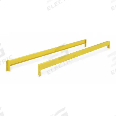 STEEL KING Channel Beam: Channel Beam, Bolted, 72 in x 3 in x 3 in, Structural, Yellow - Steel King Heavy-Duty Bolted Pallet Rack Channel Beams