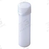 APPROVED VENDOR Vial with Screw Cap: Sample, Polypropylene, 5 mL, White, 12.7 mm Body Dia, White (MPN 2241-PEF-200). Key specifications — Self-Standing: Self-Standing; Closure Color: White; Brand: APPROVED VENDOR; Vial Type: Sample; Body Color: White; Includes Closure: Yes; Bottom Shape: Square; Thread Location: External.