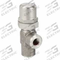 PARKER Pressure Control Valve: 4 gpm, 1,000 psi Max Set, Stainless Steel, 1/4 in NPT (MPN 642B-9-1/4-2). Key specifications — Brand: PARKER.