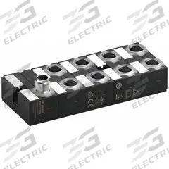 MURRELEKTRONIK IO-Link hub: 8 Output Ports, 5-Pole A-Coded M12 Female, 16 Digital Inputs, IP68 (MPN 59812). Key specifications — Transmission Type: COM3 (230.4 kbit/s); Operating Voltage: 24V DC; Protection Features: IP68.