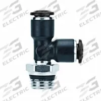 AIGNEP USA Push-Fit Tee Fitting: 6 mm OD x 6 mm OD x 1/4 in Pipe Size, Nylon, 1 9/16 in Overall Lg (MPN 55222-6-1/4). Key specifications — Brand: AIGNEP USA.