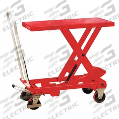 DAYTON Scissor Lift Table: 1,760 lb Load Capacity, 39 1/2 in L x 20 1/2 in W, Steel, Hydraulic (MPN 33W287). Key specifications — Platform Material: Steel; Brand: DAYTON.