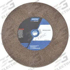 NORTON Straight Grinding Wheel: Type 1, 12" x 1 1/2" x 1 1/2", Aluminum Oxide, 60/80 Grit (MPN 66253263053). Key specifications — Brand: NORTON.