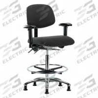 ESD Task Chair: Fabric, Arms Included, Ht Range 26 1/4 in to 36 in, 18 1/2 in Seat Wd, 17 in Seat Dp (MPN BR-ESD-FHBCH-CR-T1-A1-CF-EG-ESDBLK). Key specifications — Foot Support: Yes; Back Tilt Backward: 13.5°; Back Tilt Forward: 10.5°; Base Material: Aluminum; Brand: APPROVED VENDOR; Product Type: ESD Task Chair; ESD-Safe: ESD-Safe; Seat Tilt Backward: 3°.