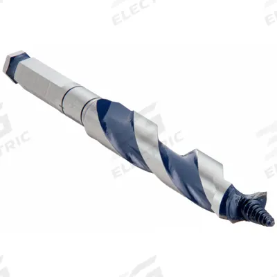 BOSCH Hybrid Drill Bit: 15/16 in Drill Bit Size, 7 1/2 in Overall Lg, Straight Shank - Hybrid Spur & Ship Auger Drill Bits