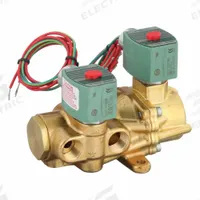 REDHAT Solenoid Valve: 4-Way, 1/2 in Pipe Size, 110V AC/120V AC, Watertight/Without Junction Box (MPN 8344G082). Key specifications — Pipe Size: 1/2 in; Voltage: 110V AC; Brand: REDHAT; Coil Enclosure: Without Junction Box.