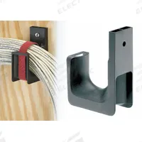 PANDUIT J-Hook: Screw-On without Locking Latch, 4 in Max. Bundle Dia., Nylon 6/6, Gray, 10 PK (MPN JP4W-X). Key specifications — Material: Nylon 6/6; Includes Locking Latch: No; Color: Gray; Brand: PANDUIT; Mounting Location: Wall; Mounting & Attachment (subhead): Screw-On without Locking Latch.