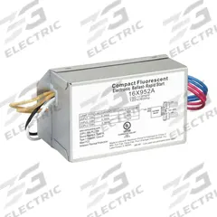 APPROVED VENDOR CFL Ballast: 120V AC, 1/2 Lamps Supported, 7 W_9 W_13 W Bulb Watt, 4 in Overall Lg (MPN 16X952). Key specifications — Lamp Types Supported: (2) F7BX; Brand: APPROVED VENDOR; Number of Lamps Supported: 1.