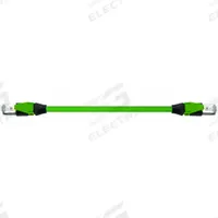 MURRELEKTRONIK Cordset: Cat5, M12 Male Straight x RJ45 Male Straight, 10 m Lg, TPE, Green, D Coding (MPN 7700-44711-S7V1000). Key specifications — Brand: MURRELEKTRONIK; Cable Jacket Color: Green; End 1 Coding: D; IP Rating: IP67; Performance Category: Cat5.