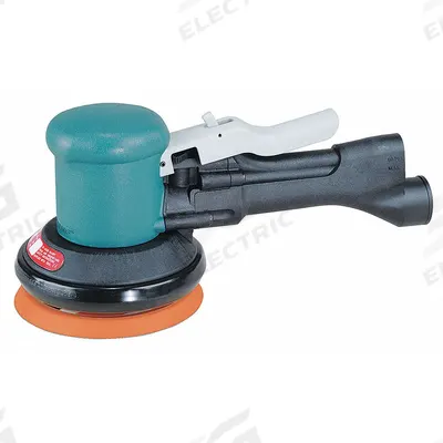 DYNABRADE Air Orbital Sander: 5 in Disc, Hook and Loop/Vinyl, 3/8 in Orbit, Non-Vacuum - Non-Vacuum Random Orbital Sanders
