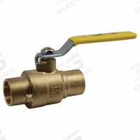 APOLLO Manual Two-Way Ball Valve: 1 1/4 in, Brass, Straight, Sweat x Sweat, Full Port Ball Port (MPN 77F20601). Key specifications — Brand: APOLLO; Handle: Lever.