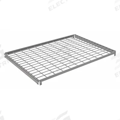 TENNSCO Shelf: 42 in x 30 in, 550 lb Load Capacity, Steel, 5 ga Decking, Gray - Wire Decking Shelf Kits for Boltless Shelving